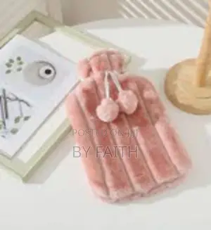 Hot Water Bottle With Fur Fleece