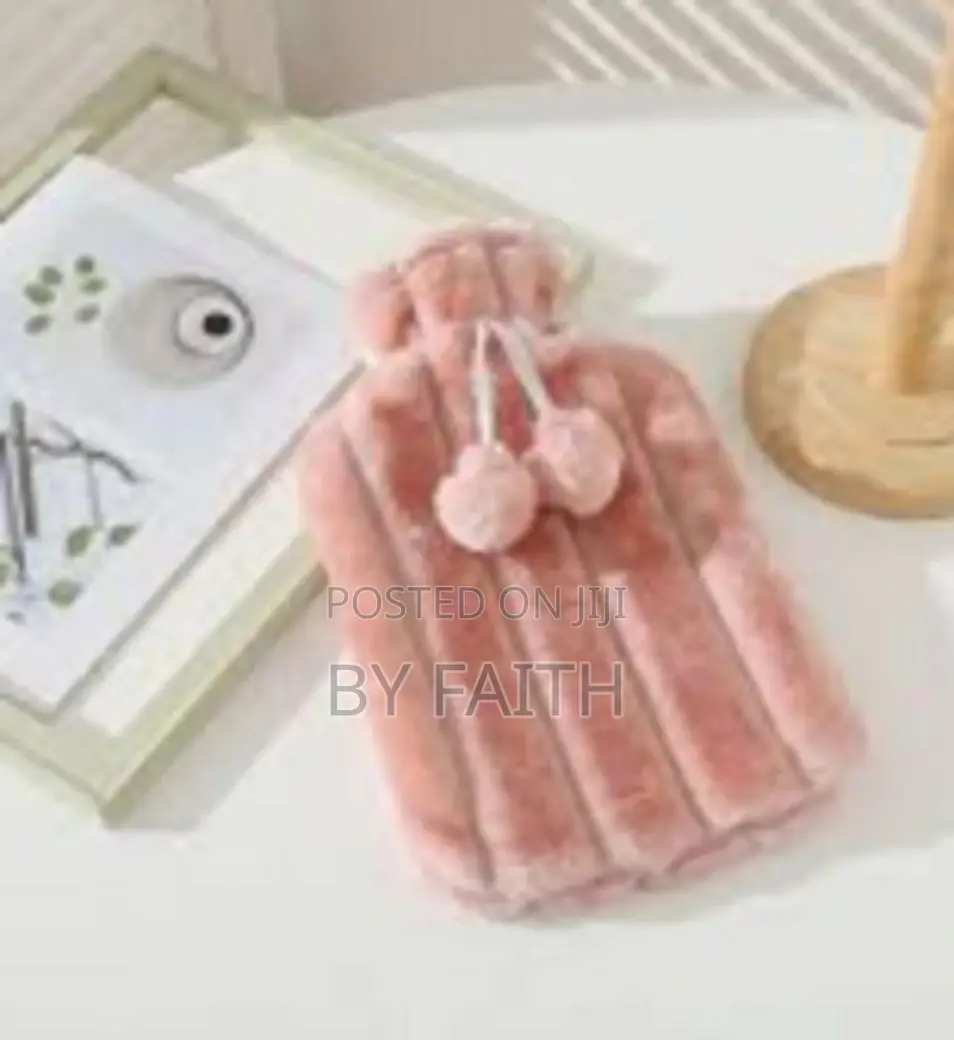Hot Water Bottle With Fur Fleece