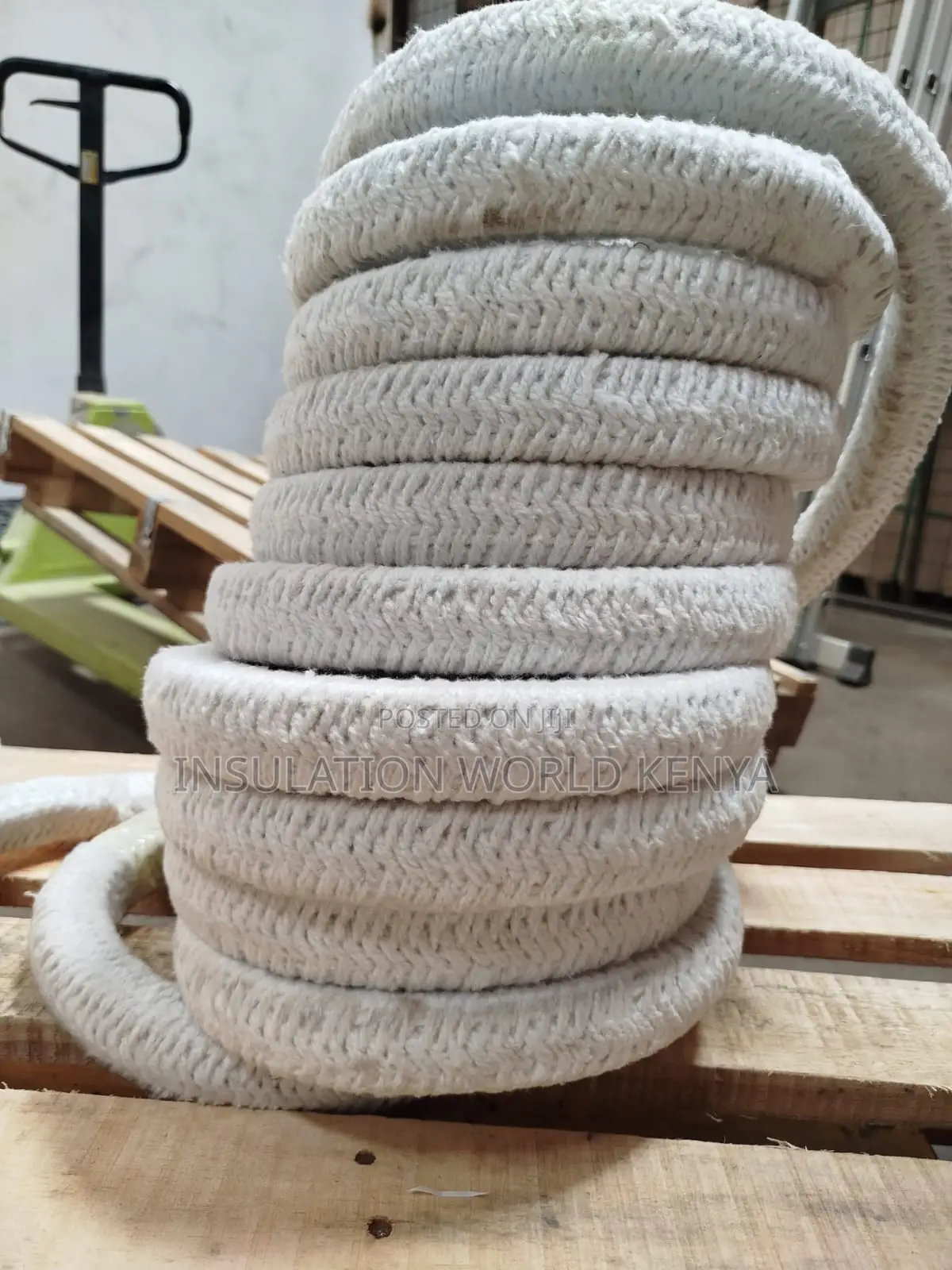 Ceramic Fiber Square Rope–32mmx32mm Diameter–Non-Asbestos