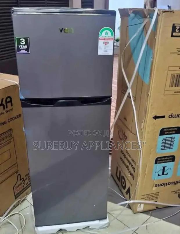 Von Vart-19dhs 136l Double Door Fridge - main view