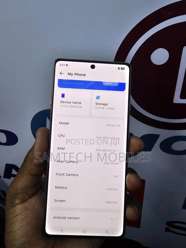 Tecno Camon 40 256 GB Gray - thumbnail 4