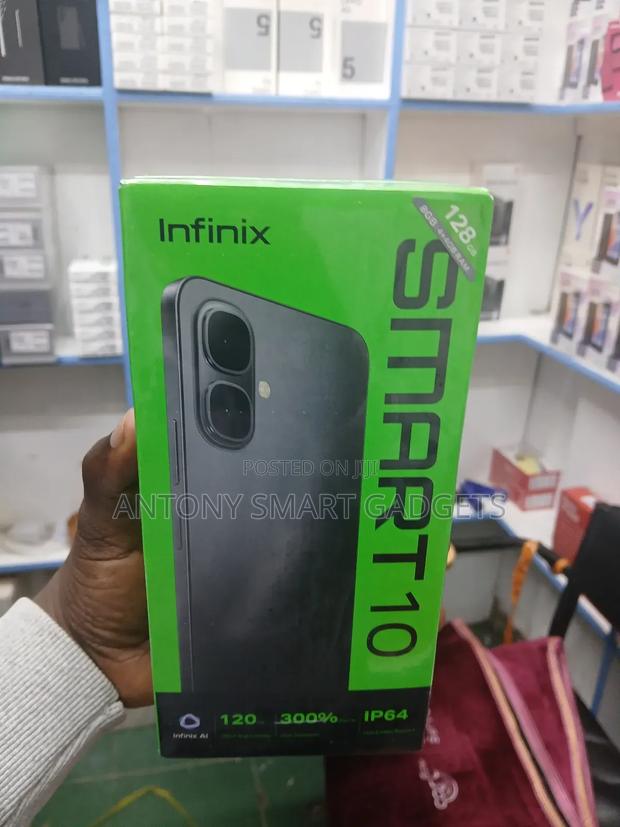 New Infinix Smart 10 128 GB Black - thumbnail 2