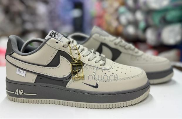 Airforce 1 Crock Grey Sneakers - main view