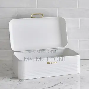 3 Pieces Stainless Steel Coloured Bread Bin Set