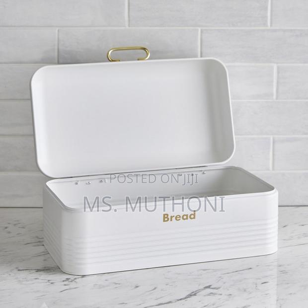 3 Pieces Stainless Steel Coloured Bread Bin Set - thumbnail 3