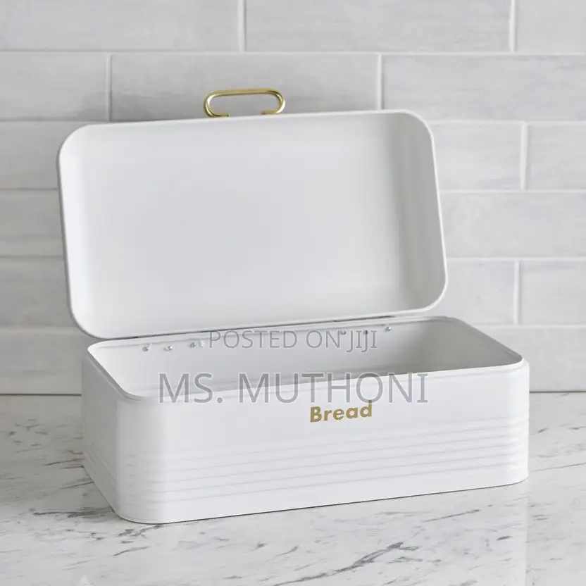 3 Pieces Stainless Steel Coloured Bread Bin Set