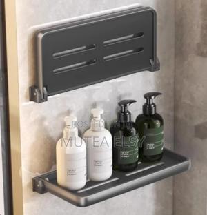 Foldable Shelf Space Saving Shower Rack Organizer - thumbnail 2