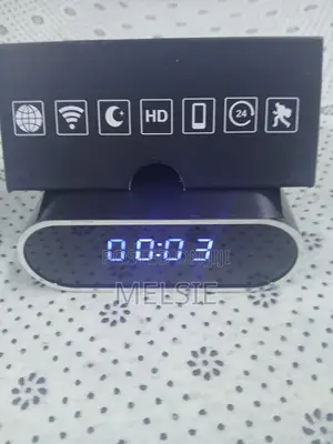 Hd Clock Wifi Home Camera With Night Vision Motion Detection