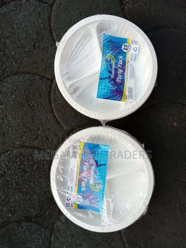 25pc Disposable Plates/ Party Plate 25pc - thumbnail 4