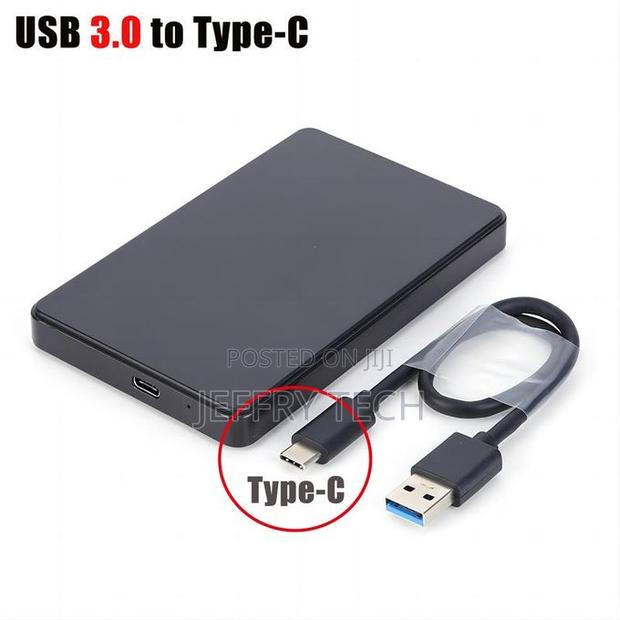 Type C 2.5'' Hard Drive Enclosure Black Mobile HDD Box Usb3. - thumbnail 4