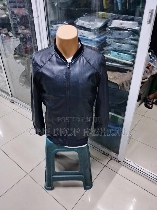 Men Classy Black Leather Jackets Sizes M-3xl - thumbnail 2