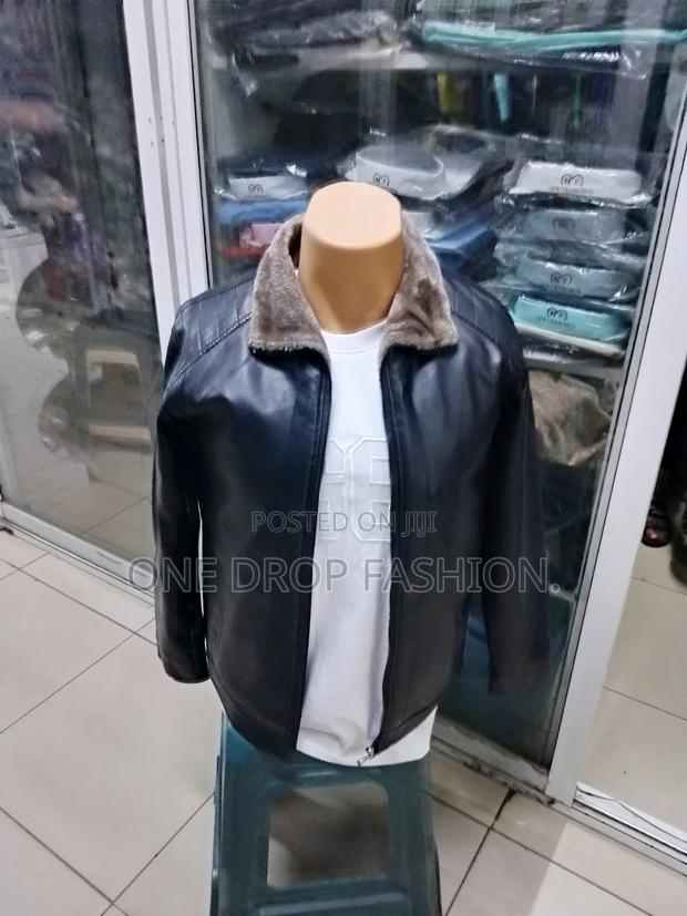 Fleece Fur Leather Jacket - thumbnail 2
