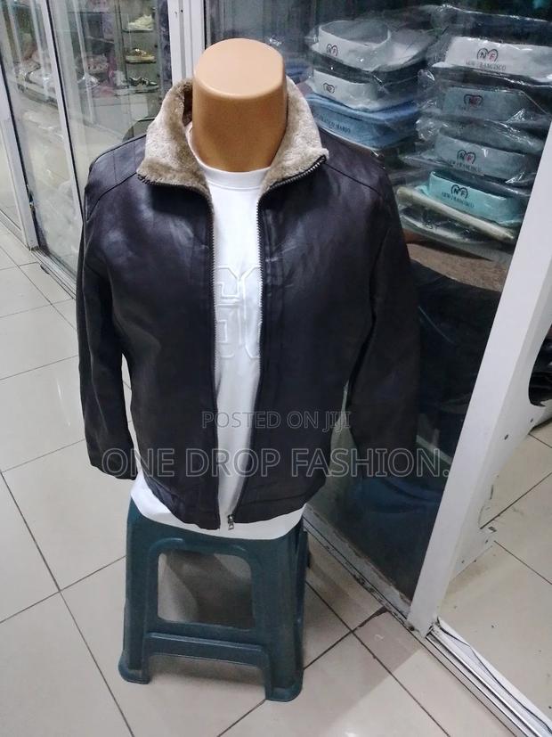 Chocolate Brown Leather Coats Sizes M-2xl - thumbnail 2