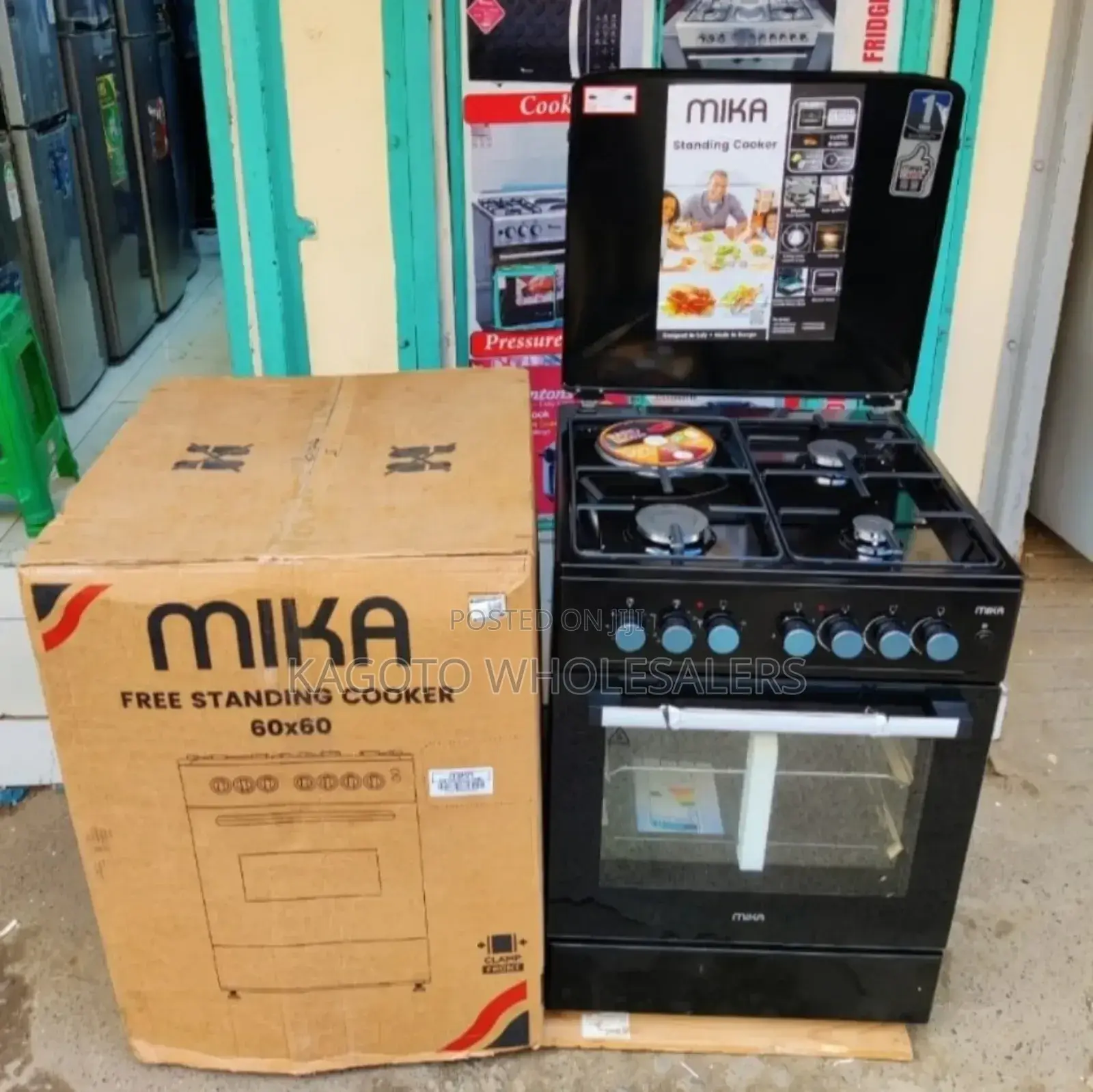 Mika 60 by 60 Standing Cooker 3+1