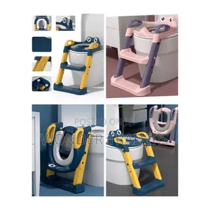 Kids Training Toilet Ladder Seat With PVC Cushion /Soft Pad*