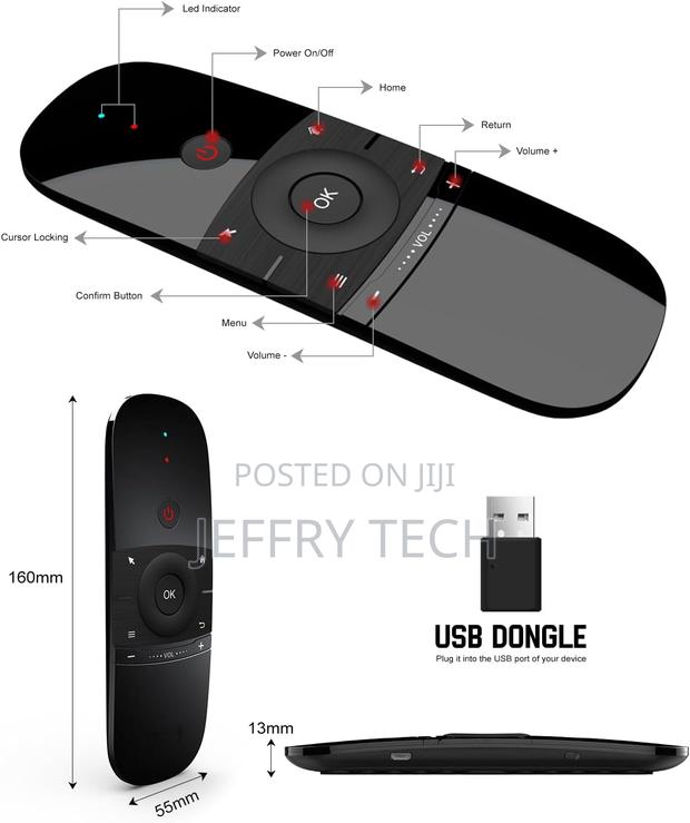 Air Mouse Remote, 4 in 1 Wireless Keyboard Fly Mouse, Univer - thumbnail 2