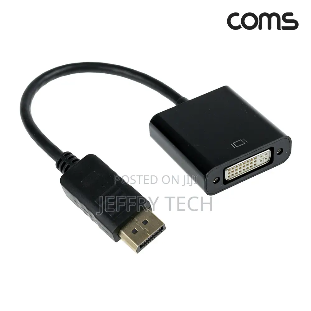 Coms Displayport to Dvi Conversion Gender Converter Dp M To
