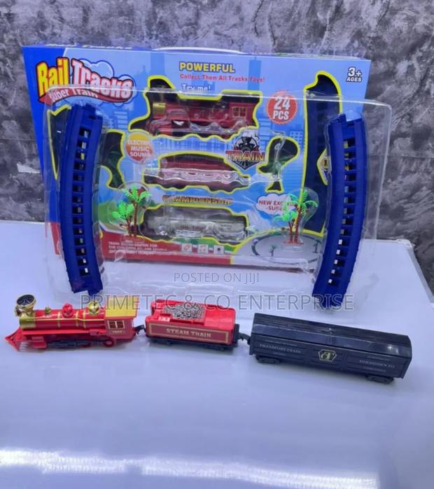 24 Pieces Electric Train Toy
