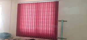 Window Blinds for Office Space Maroon and Brown