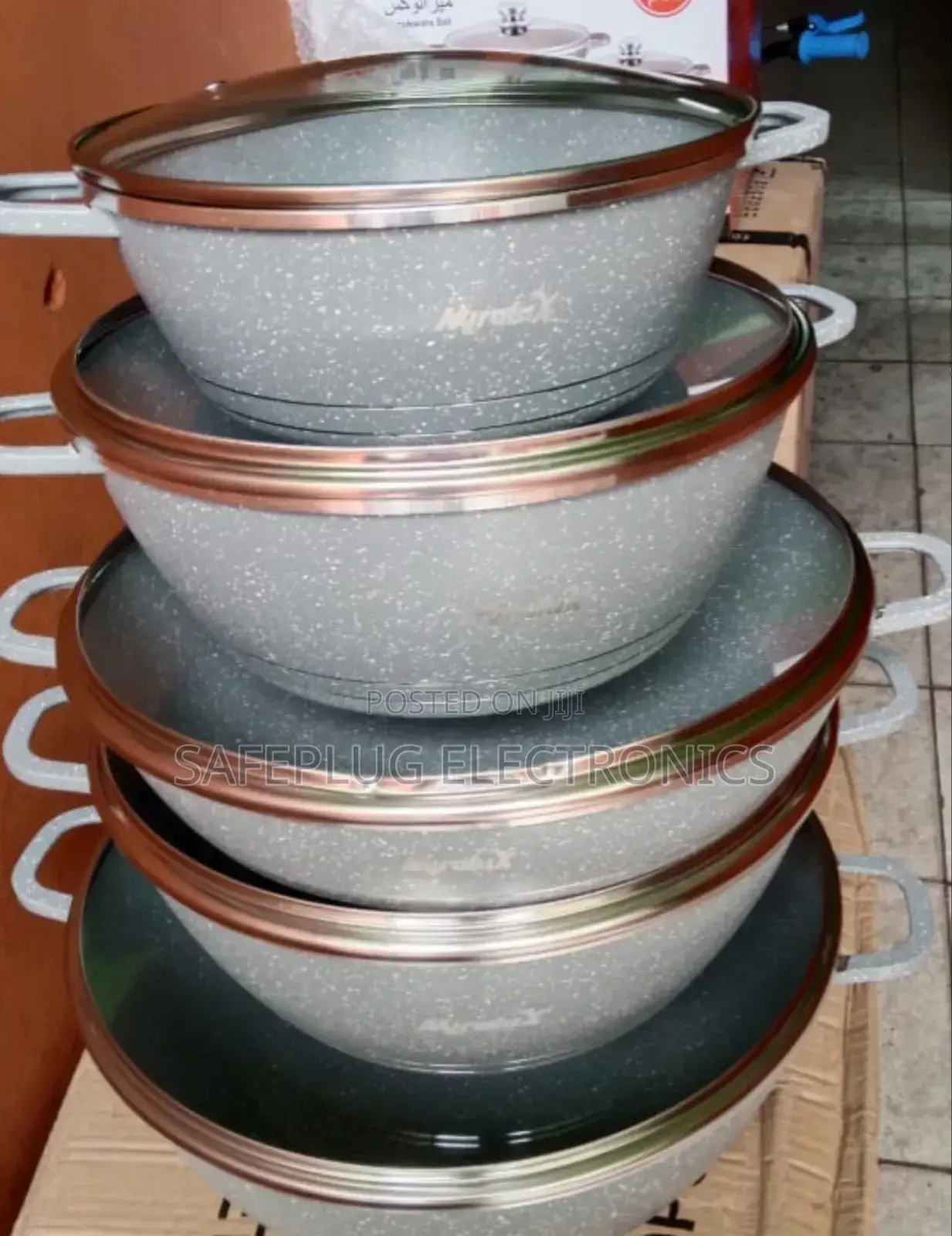 Cookware Set 10pcs (Miralux) With Lids