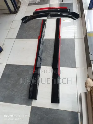 Universal Car Body Kit Front Bumper Lip Side Skirts