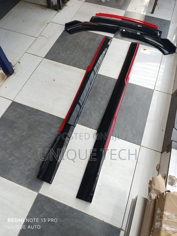 Red Trim Bumper Lip Set / Side Skirts Included