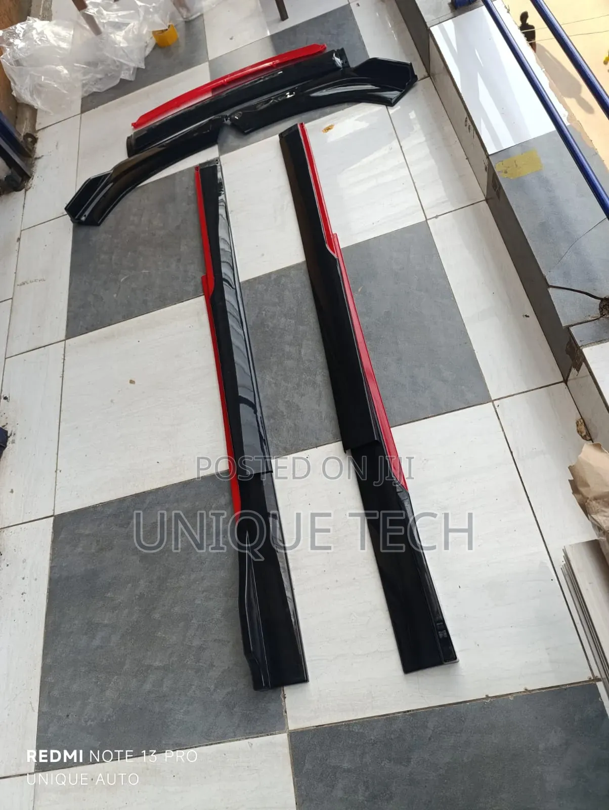 2 in 1 Universal Marchy Front Lip and Side Skirts Body Kit