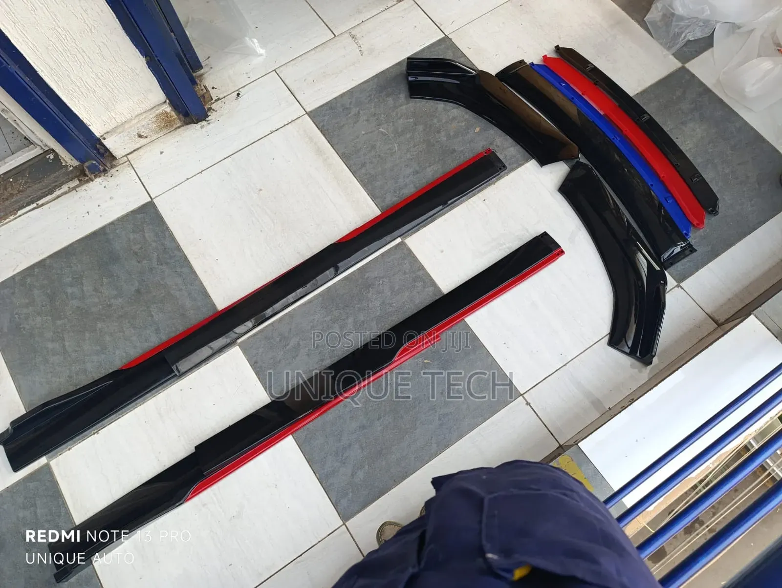 Car Front Lip + Side Skirt Kit