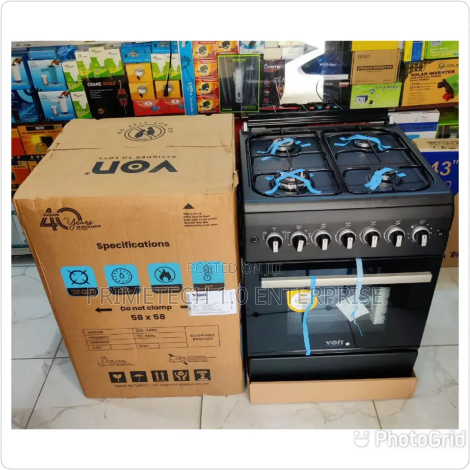 Von 4gas Cooker and Electric Oven
