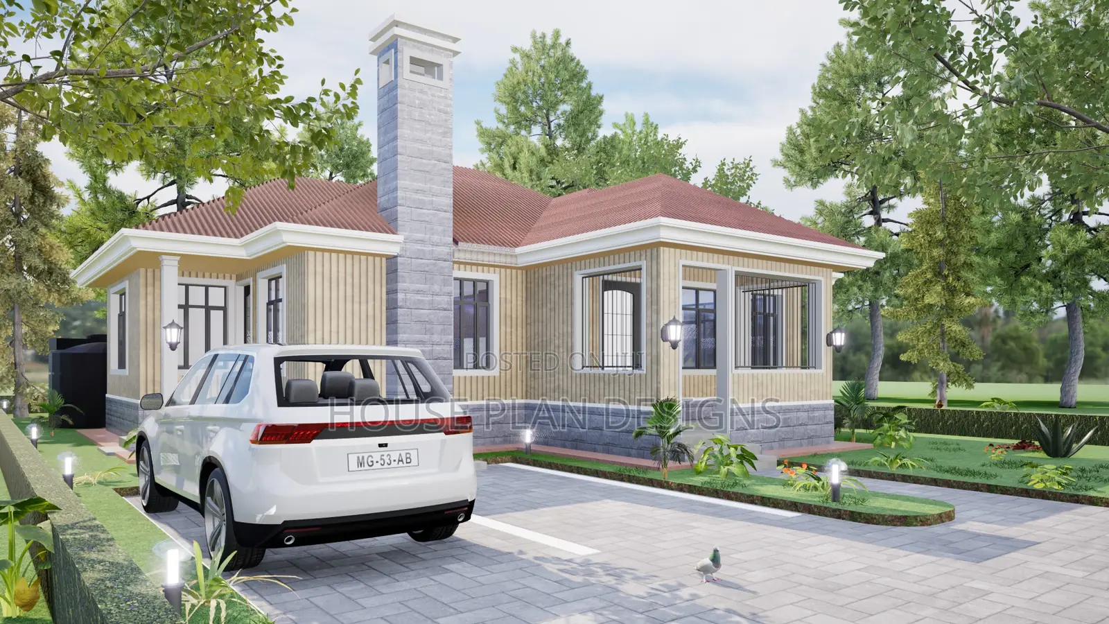 2 Two Bedroom House Plan ,4 Bedroom Plan , Architect