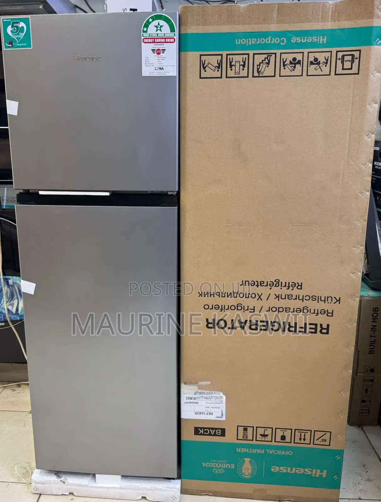 Hisense Refrigerator 154l Double Door (5year Warranty)
