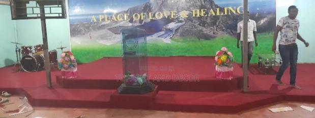Pure Red Pulpit Wall to Wall Carpet Carpet