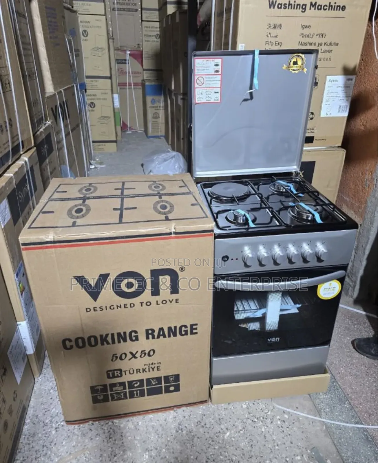 50×50 Von 3+1 Standing Cooker