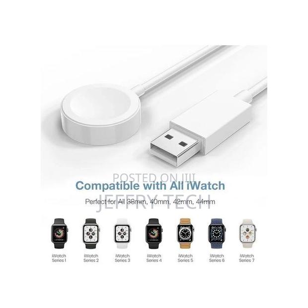 Wireless Magnetic Usb Cable for Iwatch - White - thumbnail 2