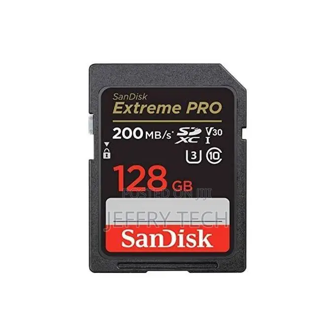 Sandisk 128gb Extreme Pro 200mbps Sd Card for Cameras