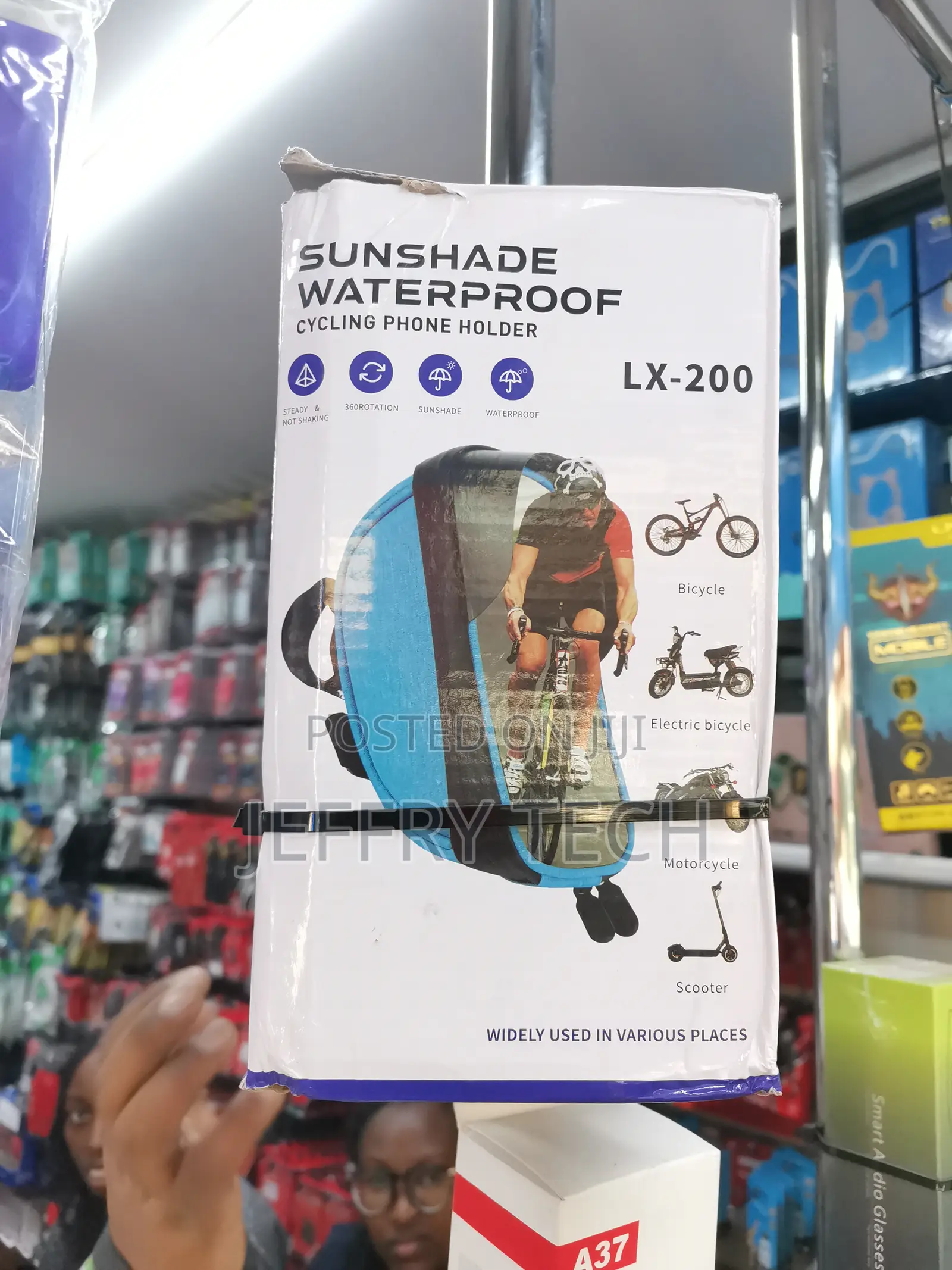 Lx-200 Sunshade Phone Holder Hp Motor Anti Air Handlebar Bik