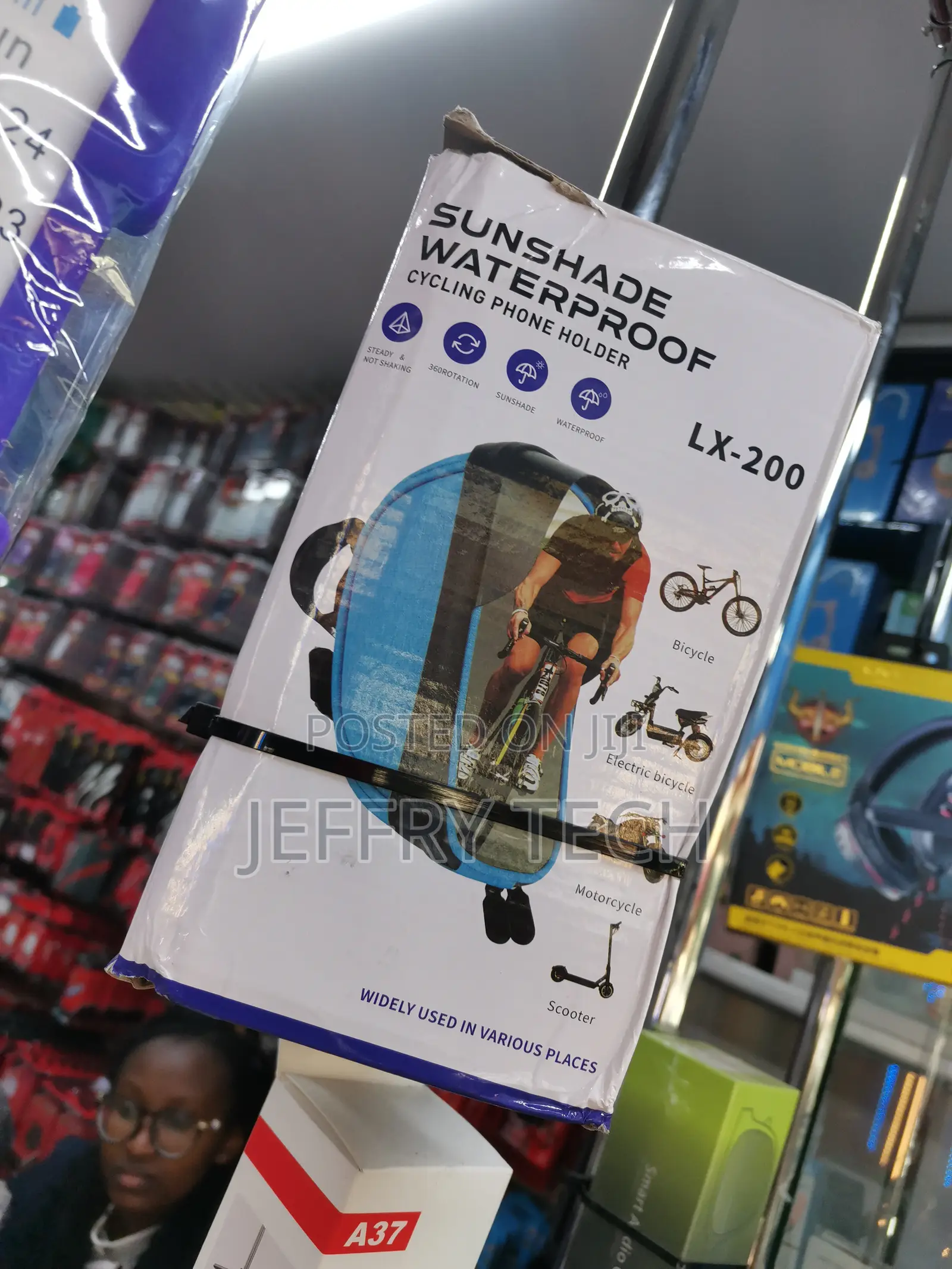 Lx-200 Sunshade Phone Holder Hp Motor Anti Air Handlebar Bik