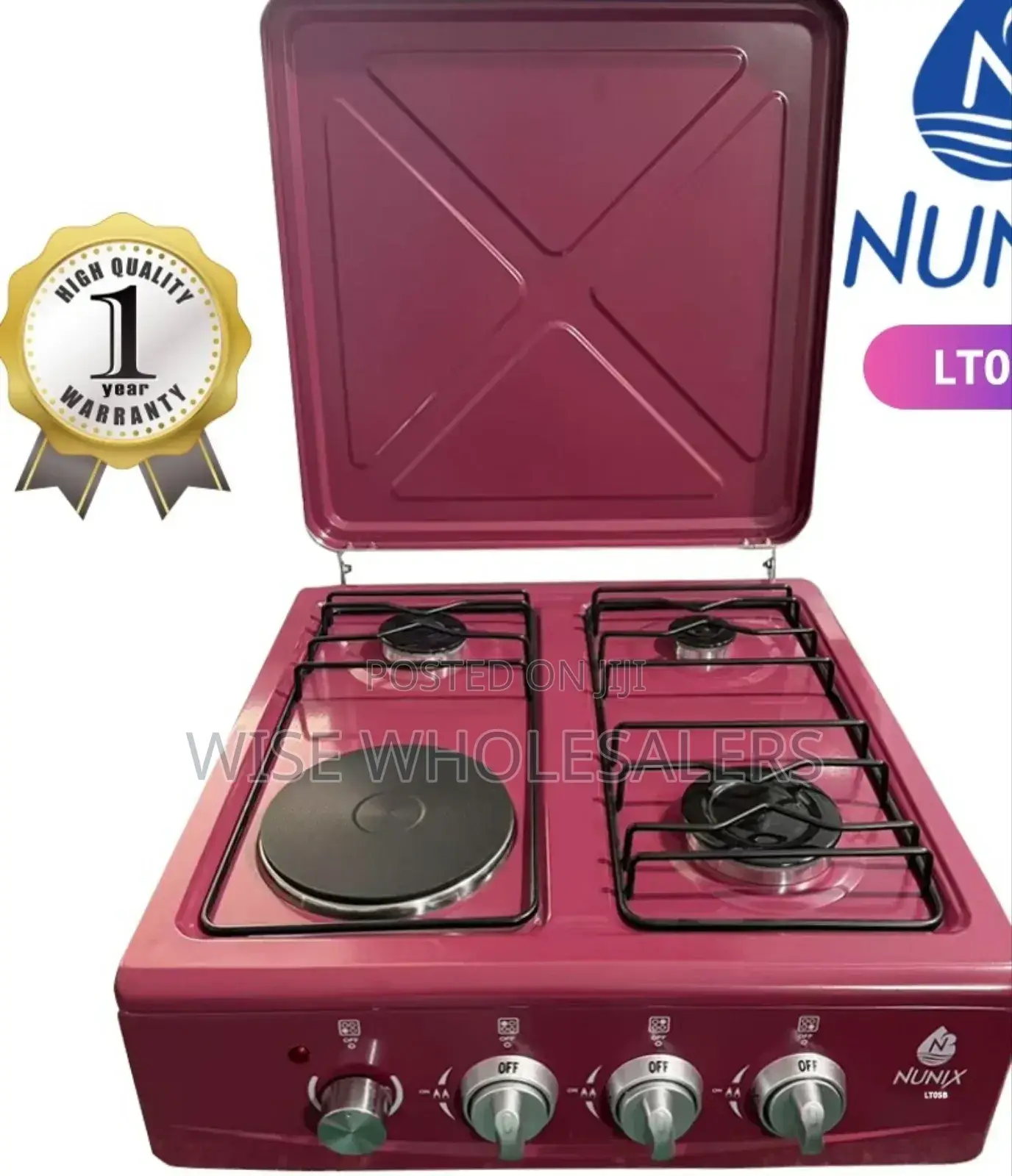Nunix Lt-05b 3-gas+1-electric Tabletop Gas Cookers