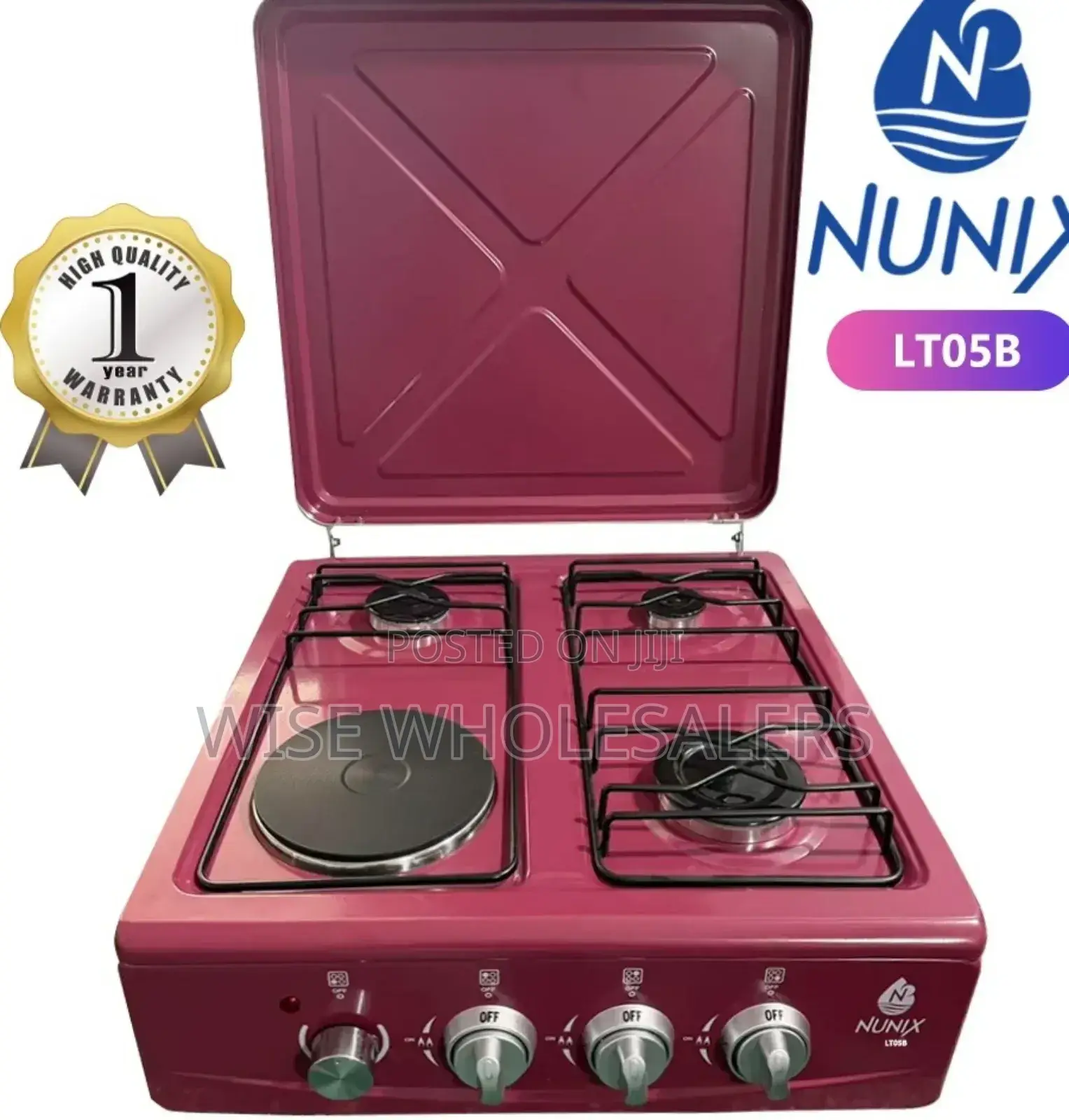 Nunix 3-gas+1-electric Tabletop Gas Cookers