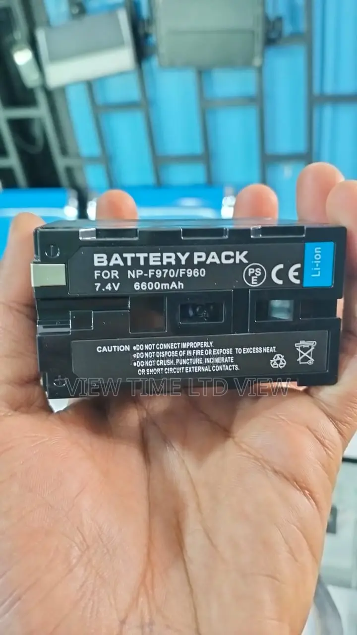 Rechargeable Camera Battery Pack for Np-F970/F960 6600mah