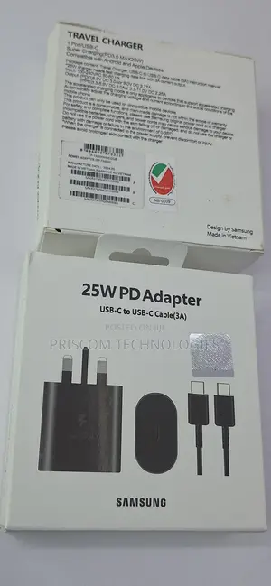 25w Samsung Super Fast Charger Type C, Usb-C to Usb-C Charge