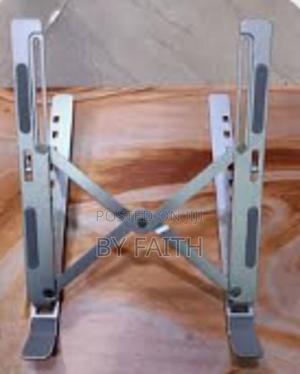 ][]Black Metallic Laptop Stand - main view