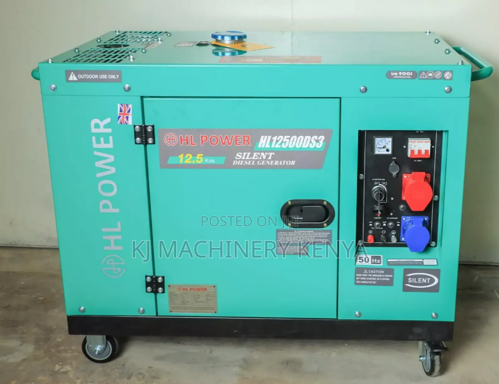 Hl Power Generators, 12.5kva,Diesel Driven, 1year Warranty