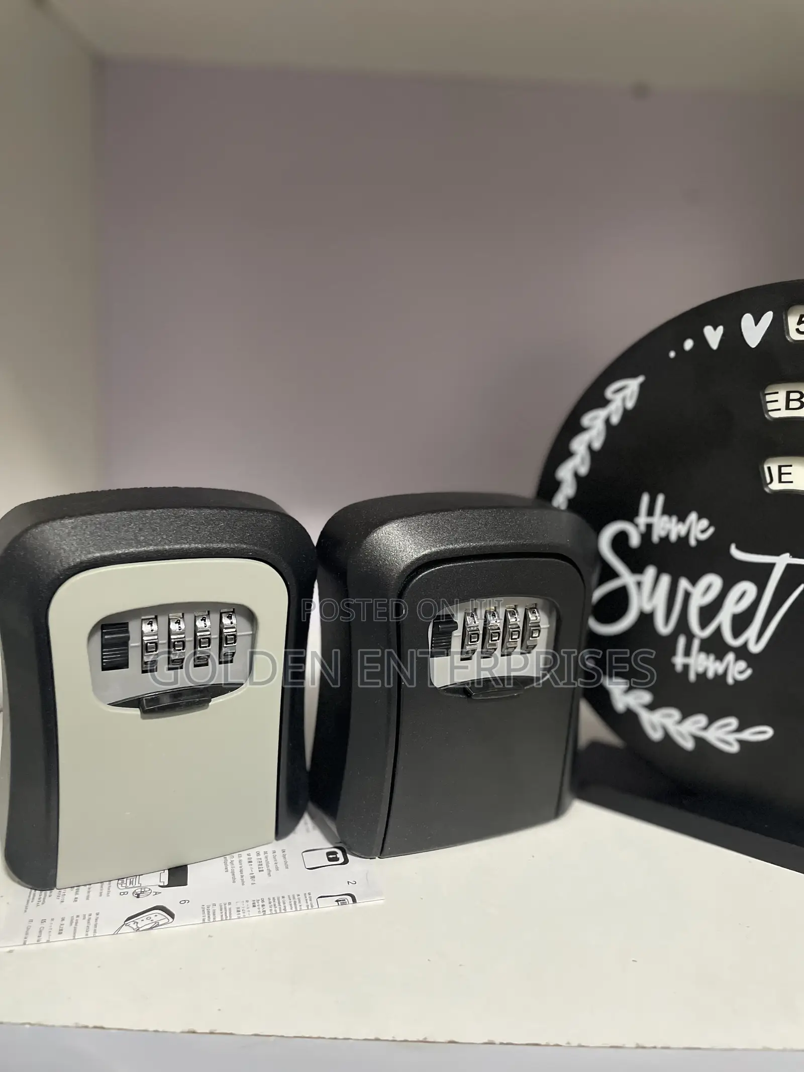 Full Metallic Wall Mounted Key Lock Box for Outdoor Storage