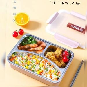 3 Grid Stainless Steel Lunch Box - main view