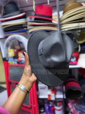 Black Colors Fedora Hat