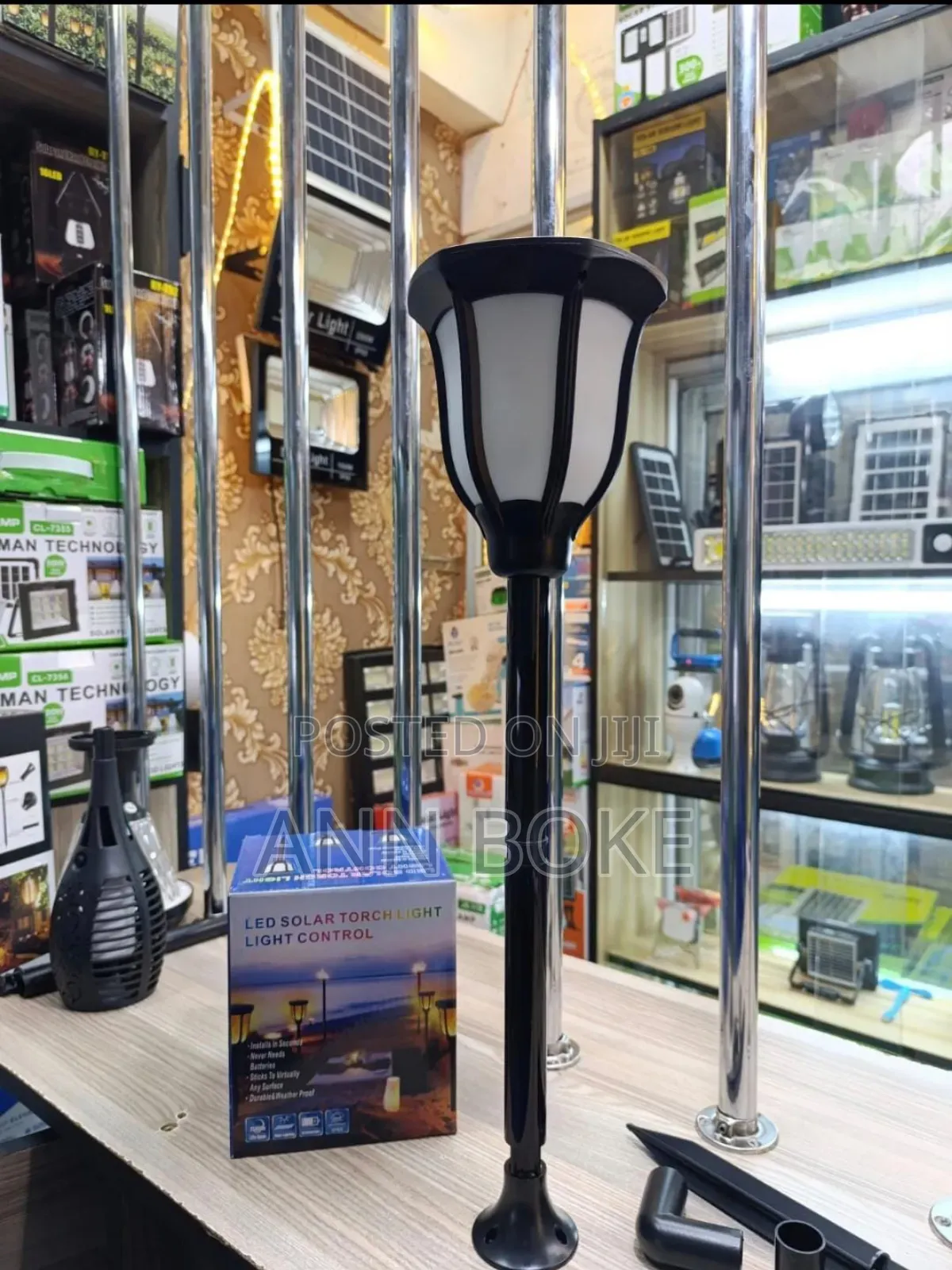 Led Solar Torch Light Light Control