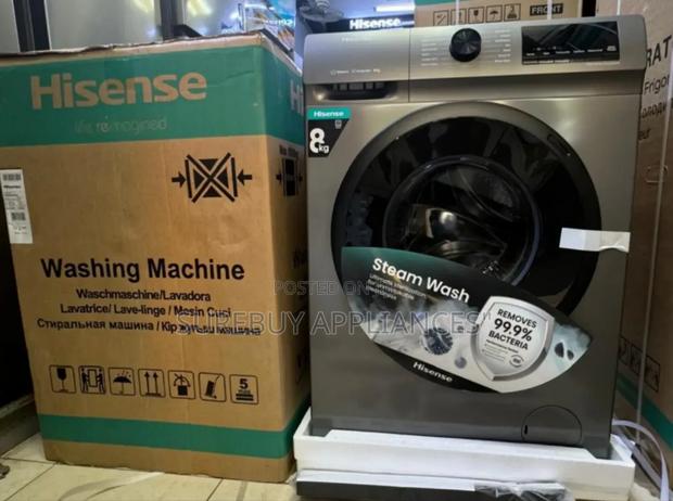 Hisense 8kg Front Load Washing Machine Wash and Spin - main view