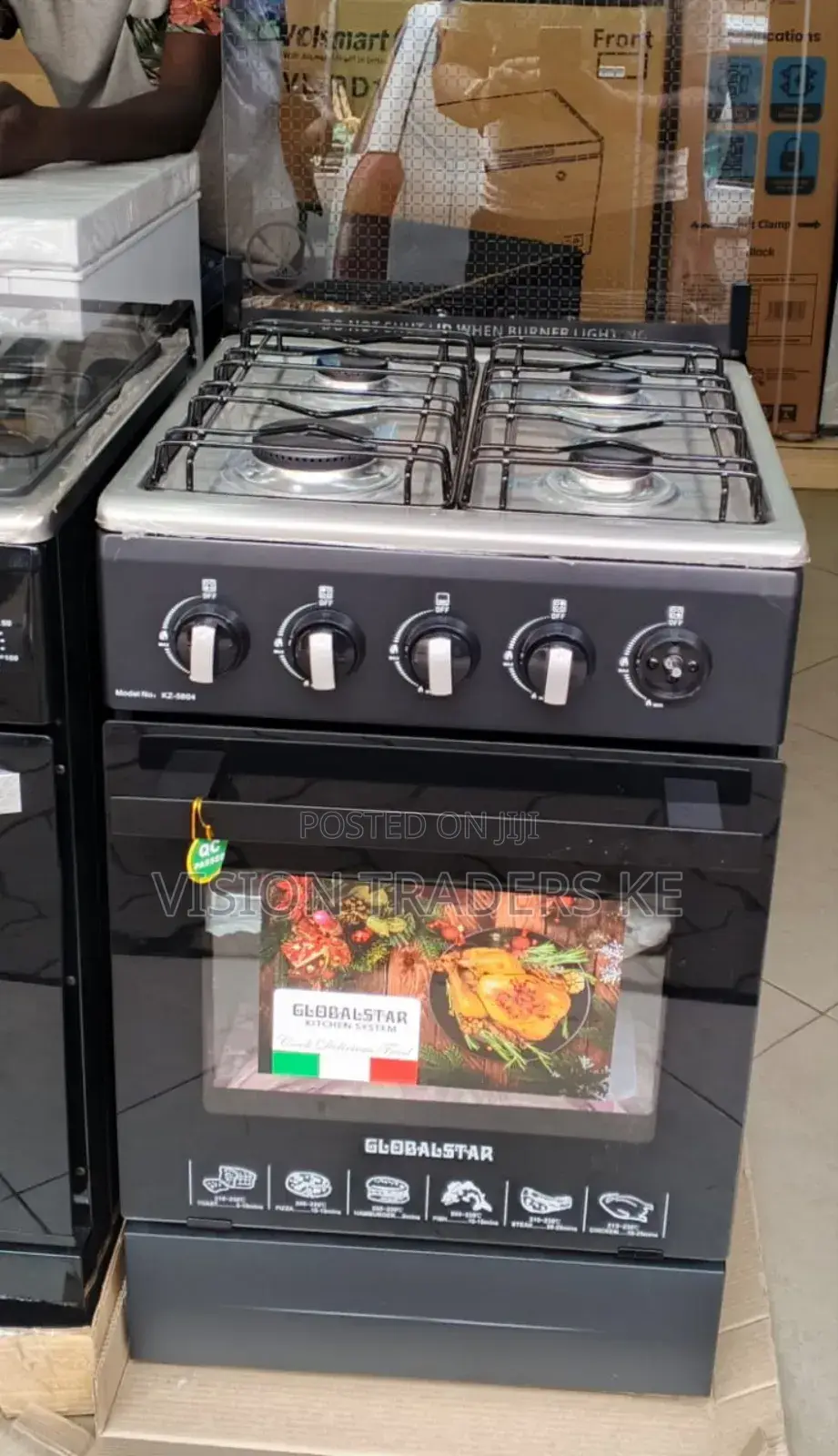 Globalstar 500*550mm 4 Gas Standing Cooker With Gas Oven