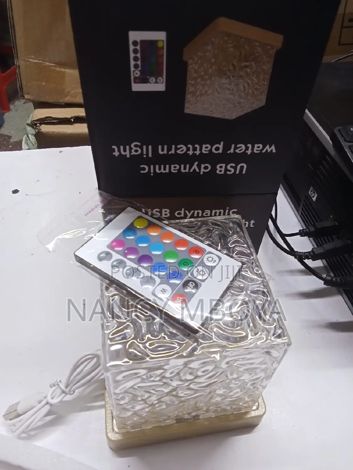 Usb Rotating Dynamic Water Pattern Light